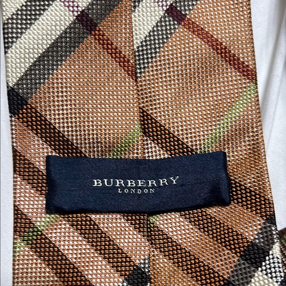 Classic Brown Plaid Men's Tie - Picture 4 of 5